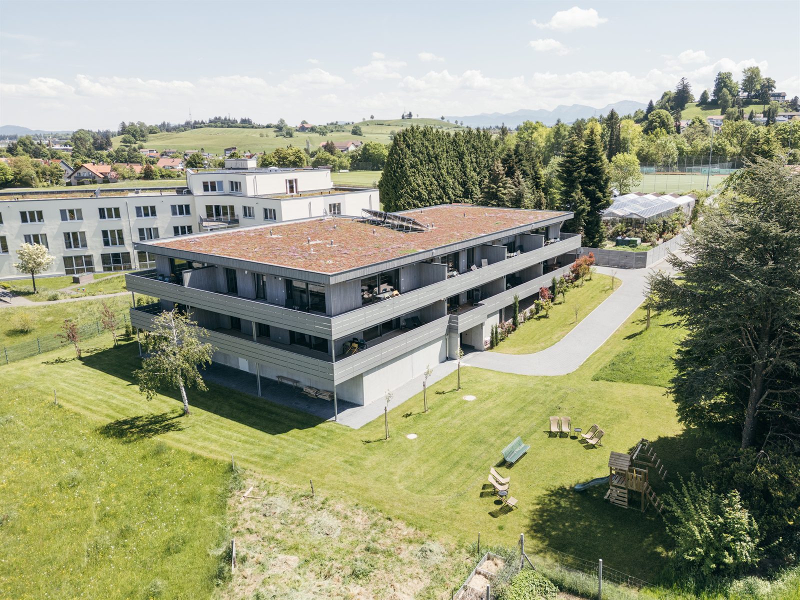 Die Bodensee Residenz Allgäu mit Garten und Spielplatz