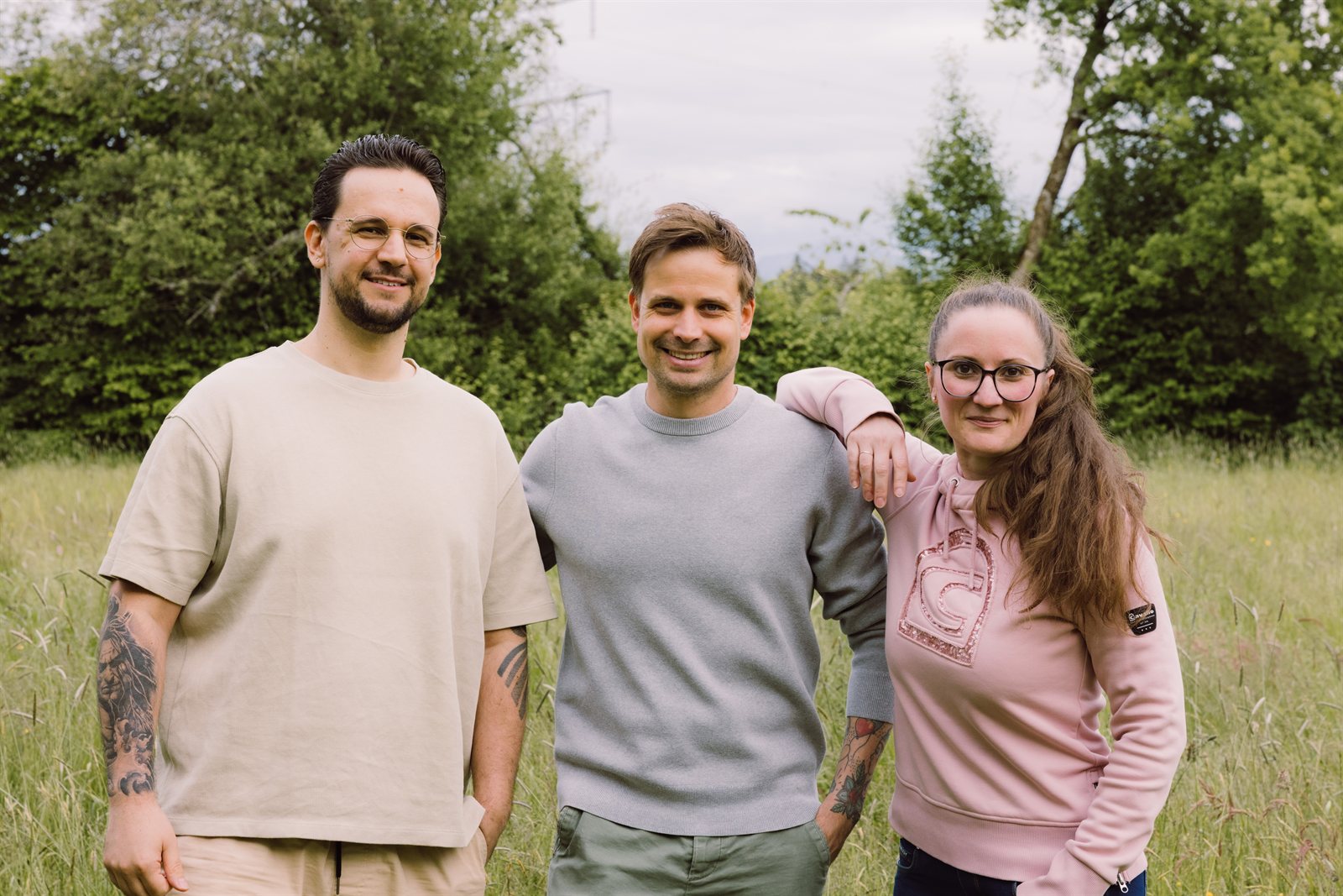 Tobi, Sascha und Desi — das Heimatel-Team