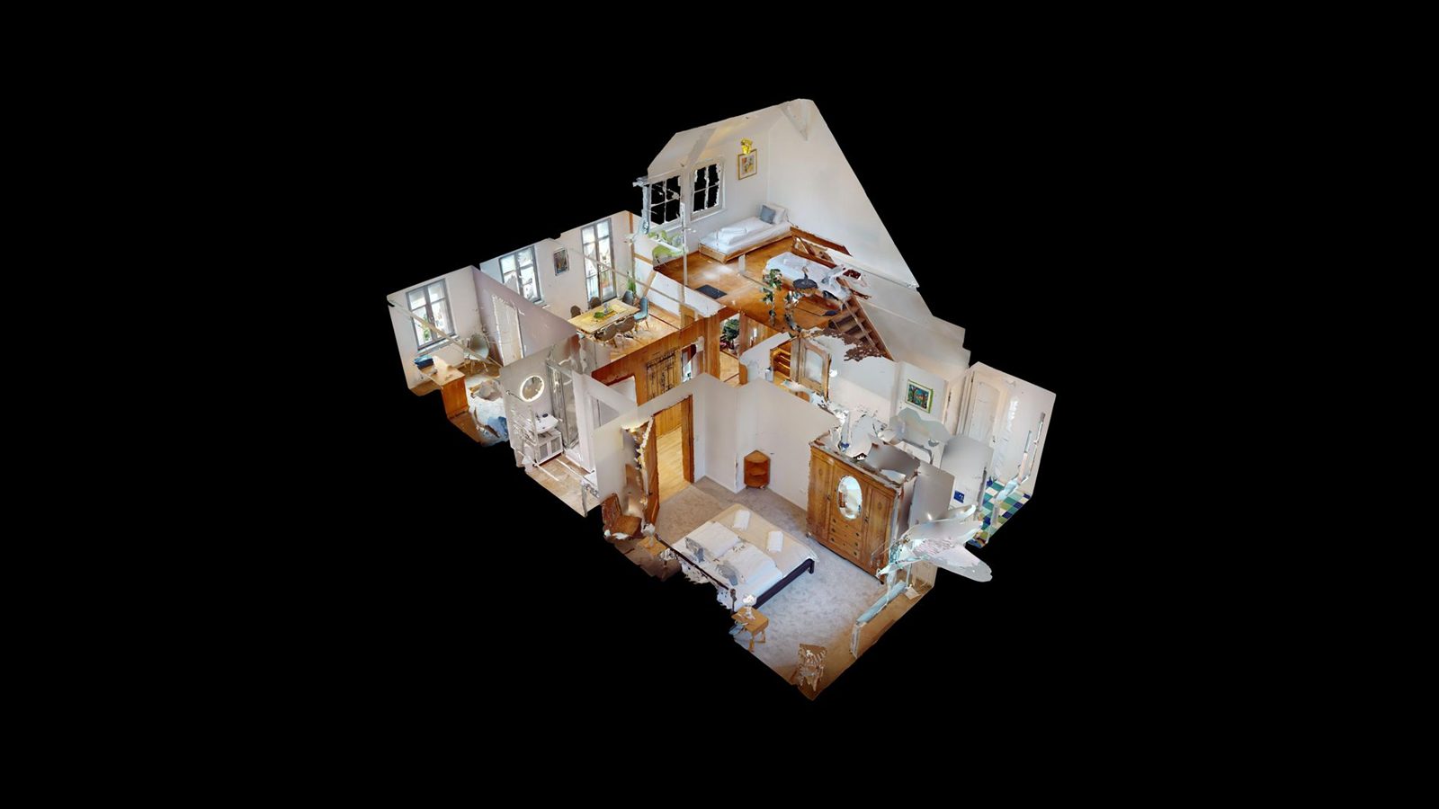 Blick in Altstadt Maisonette mit Dachterrasse